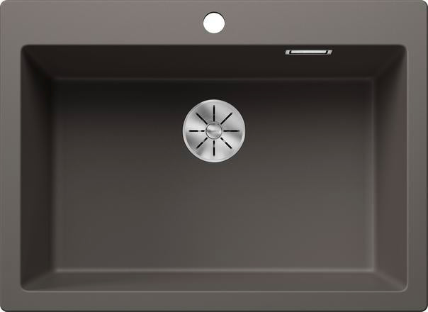 Chiuveta bucatarie Pleon 8 527323, silgranit Gri Vulcan, 700 x 510 mm, Blanco